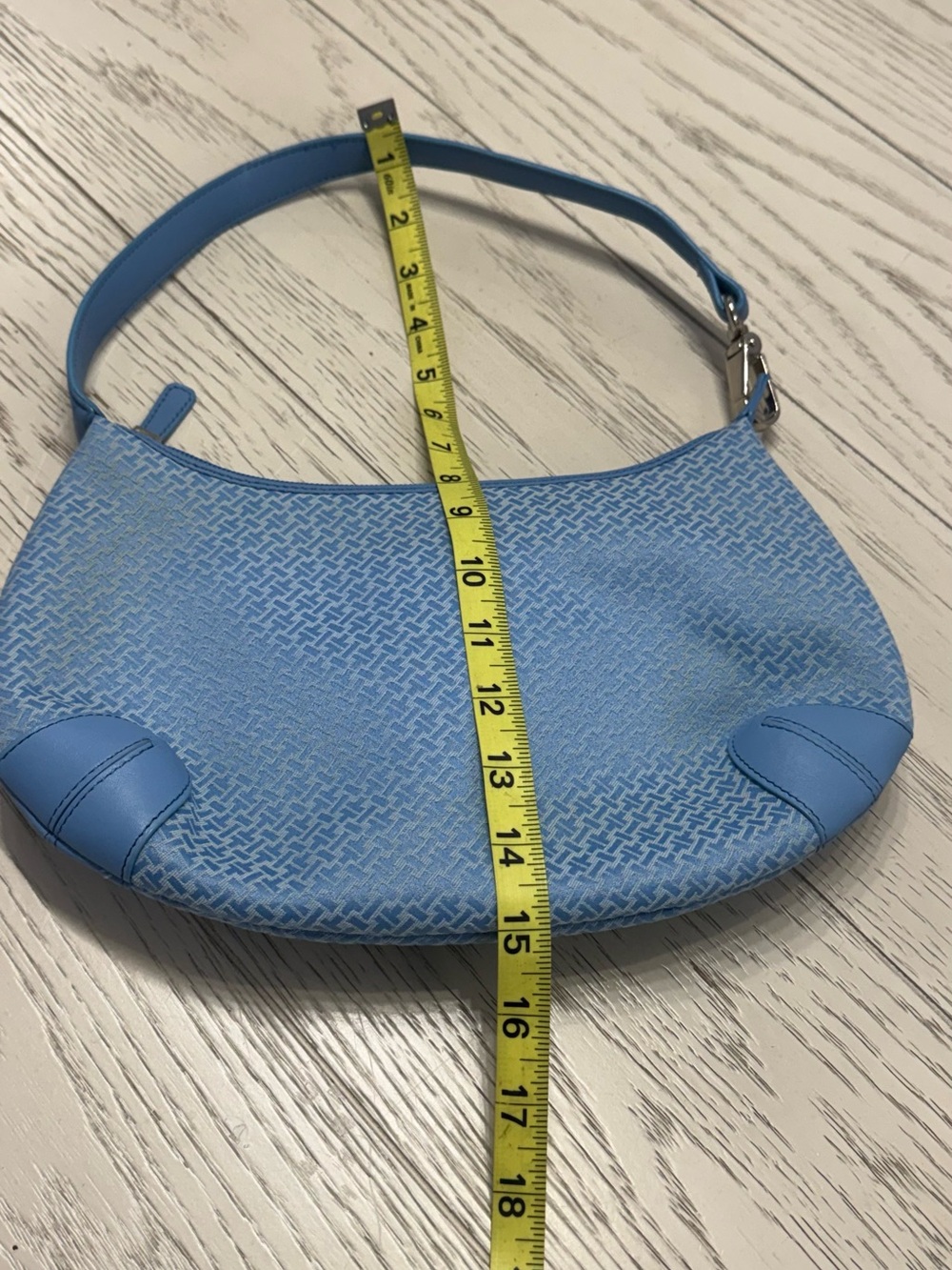 Talbots Light Blue Hobo Shoulder Bag - Picture 4 of 9